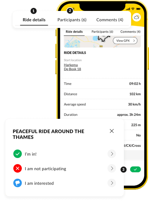 Signing up for a ride in Cyql